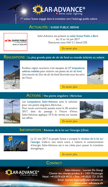 Newsletter Juin 2017